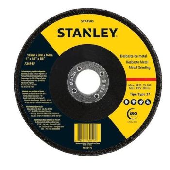 STANLEY STA4510S 115X6X22.23 INOX GRINDING WHEEL TYPE 27