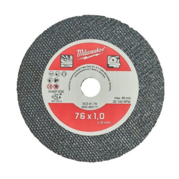 MILWAUKEE 4932464717 -  Cut-off wheel 76 x 10 mm for metal 5 pieces