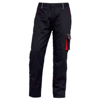 DELTAPLUS DMACHPAWNRGT - BLACK/RED D-MACH TROUSERS L