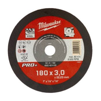 MILWAUKEE 66252849528 - Cutting  Grinding Discs A30S-180x3 .Ox22.23