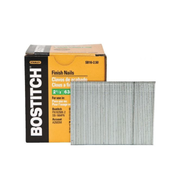 BOSTITCH, SB16-2.50, 16GA FINISH NAIL 65M