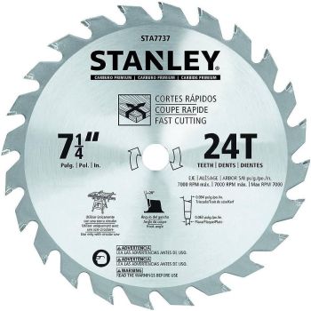 STANLEY STA7737 7-1/4 24T SAW BLADE -CARDED