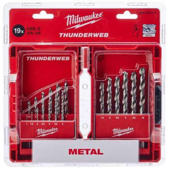 Milwaukee 4932352374 - THUNDERWEB - HSS-GROUND METAL DRILL BITS - DIN338