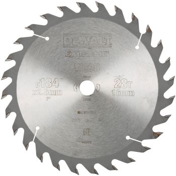 DEWALT DT4031-QZ EXTREME PORTABLE CIRCULAR SAW BLADE- SERIES 40 BLADE -184 28 20 S40 ATB