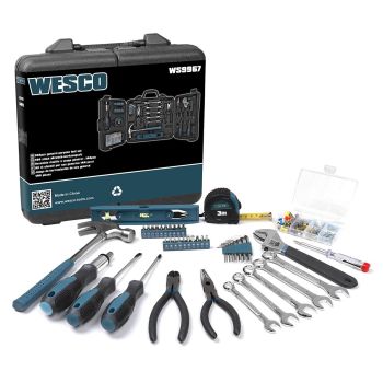 Wesco ws9967 - 144-Piece Household Hand Tool Set