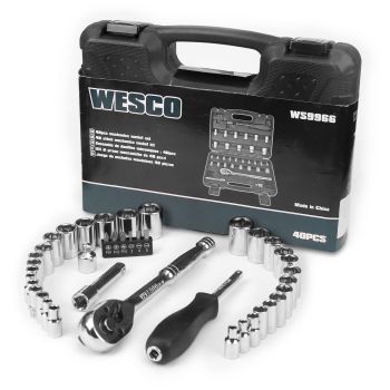 Wesco WS9966 - 40Pcs Mechanics Socket Set