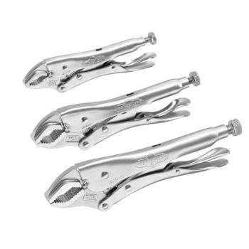 IRWIN 10508020 - Grip  3 Piece Curved Locking Jaw Plier Set