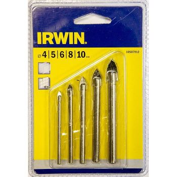 IRWIN 10507912 -  Glas- & Fliesenbohrer Set 5-teilig