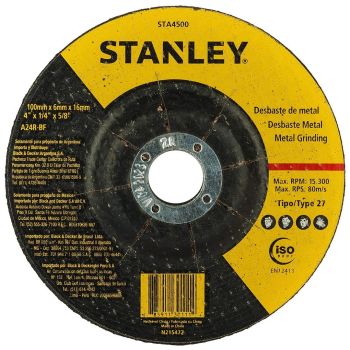 STANLEY STA4500 100*6*16 METAL GRNDING WHEEL T27