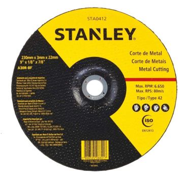 STANLEY STA0412 230 METAL CUTTING WHEEL T42*2*22