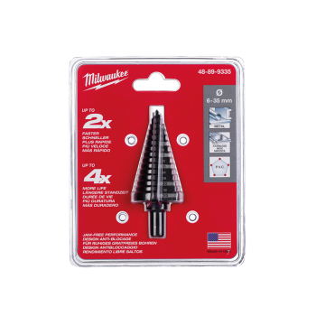 MILWAUKEE 48899335 - Step Drill 6-35mm / 2mm x steps -1pc