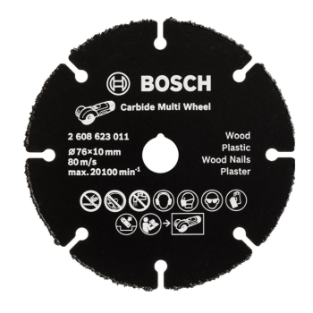 BOSCH 2.608.623.011 - CARBIDE MULTI WHEEL Ø76MM X