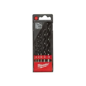 MILWAUKEE, 4932352465, SET OF WOOD DRILL BITS IN PLASTIC CASSETTE (5-PART)