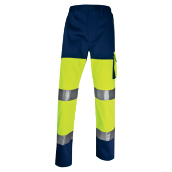 DELTAPLUS PHPANJM3X - FLUO YEL/BL PHPAN TROUSERS 3XL