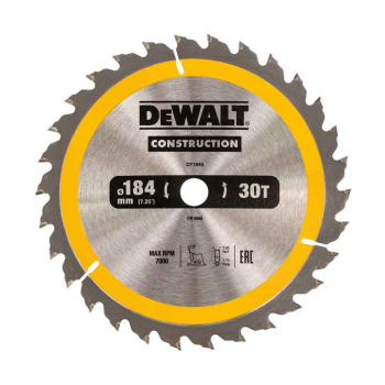 DEWALT DT1940-QZ - CIRC SAW BLADE 184*16MM30T