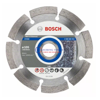 BOSCH 2608600923 - Diamond cutting disc, 105x20mm, Dry