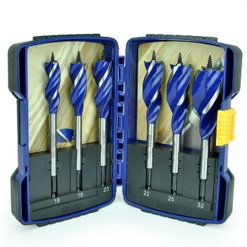 IRWIN 10506628 -  WOOD BORING BIT SET; 6PC